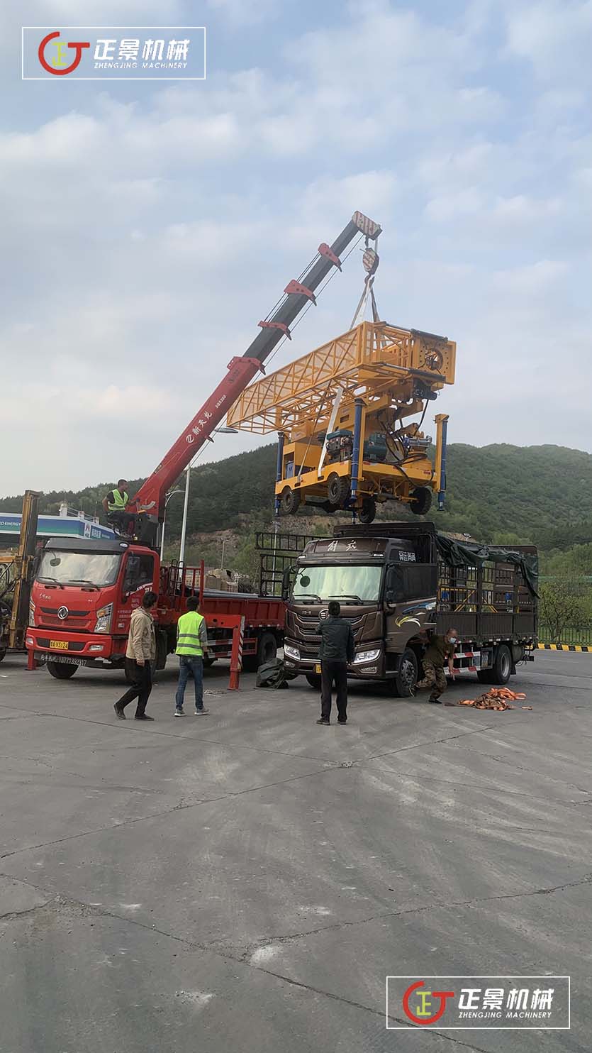 橋梁排水管安裝車