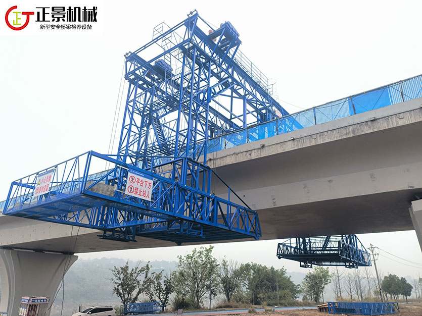 橋梁側(cè)面施工臺(tái)車