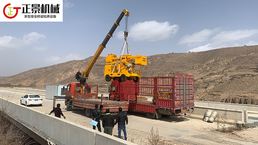 橋梁排水管安裝車